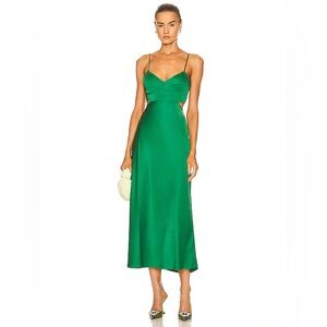 A.L.C. - Blakely cutout satin midi dress